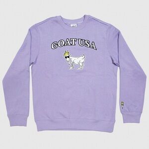 Goat USA Purple Logo Crewneck Sweatshirt